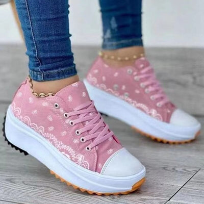 2022 Pattern Canvas Women Sneakers Casual Sport Shoes - RAGIMA Emporium