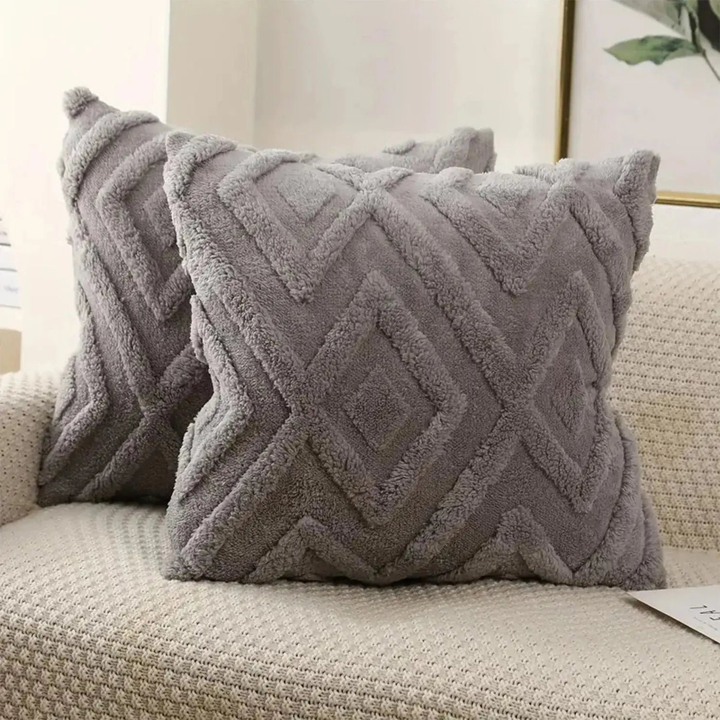 Decorative  Faux Wool Patterned Cushion Cover - RAGIMA Emporium