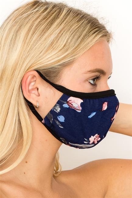 FASHION MASK SW545-MASK101-FL22-floral double layer contoured face - RAGIMA Emporium