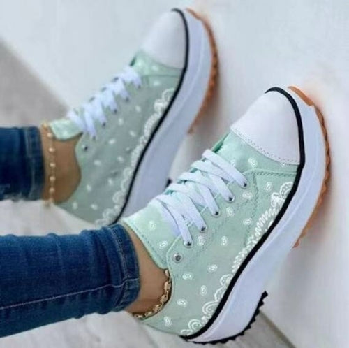 2022 Pattern Canvas Women Sneakers Casual Sport Shoes - RAGIMA Emporium