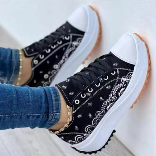 2022 Pattern Canvas Women Sneakers Casual Sport Shoes - RAGIMA Emporium