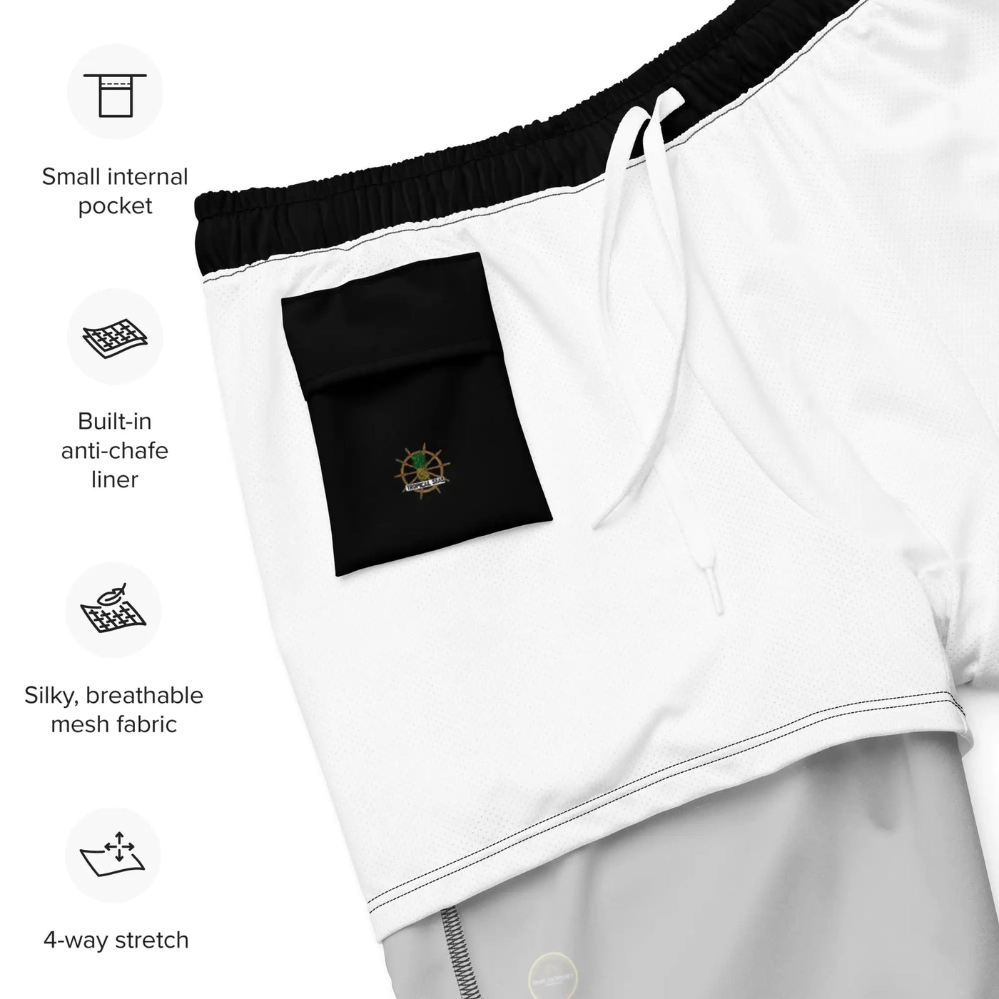 Men's Black Eco Board Shorts - RAGIMA Emporium