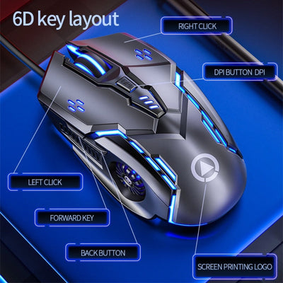 Dragon 6 Buttons 3200 DPI Gaming Mouse - RAGIMA Emporium