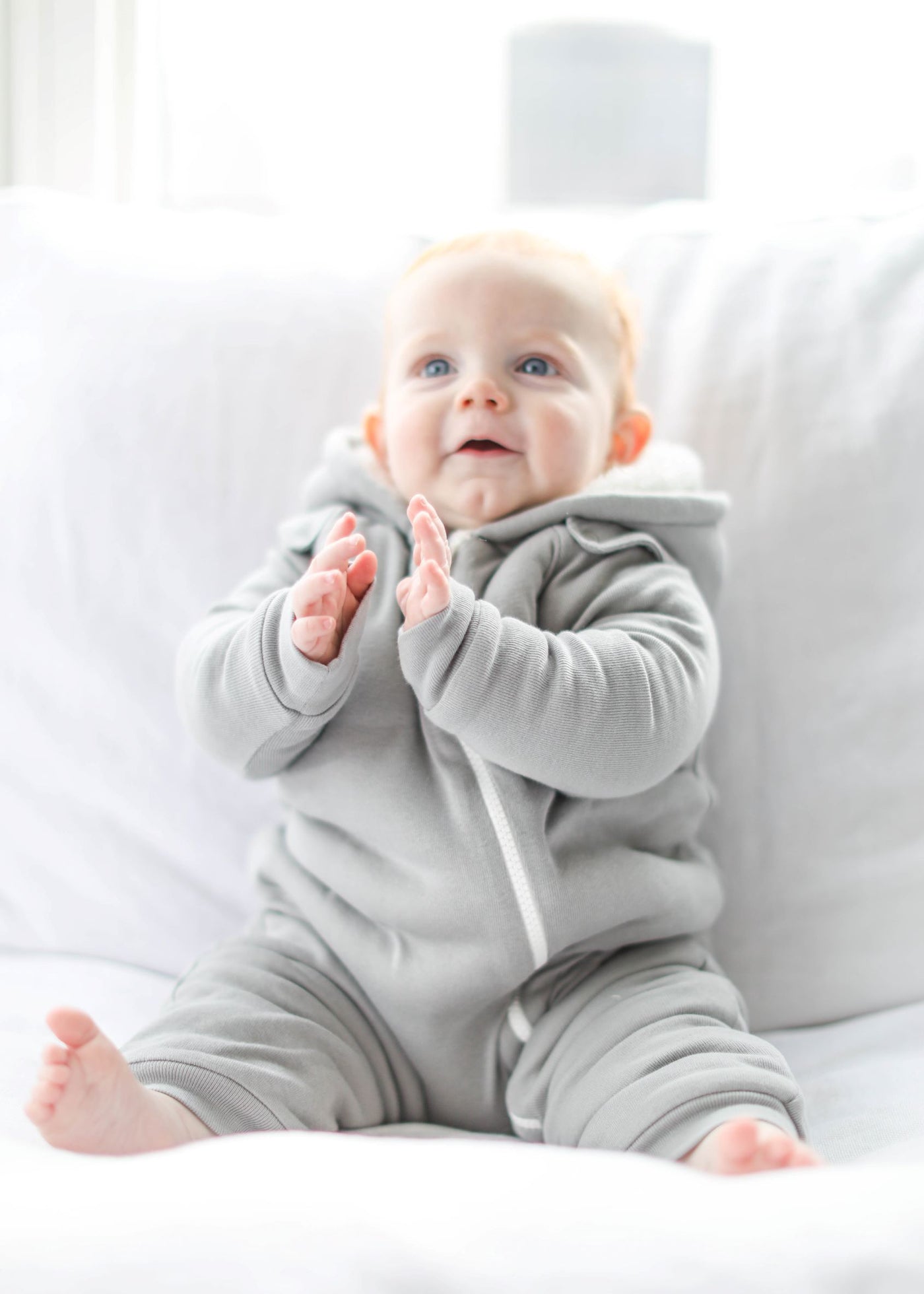 Smart Cuddly Jumpsuit + Bib - Gray - RAGIMA Emporium