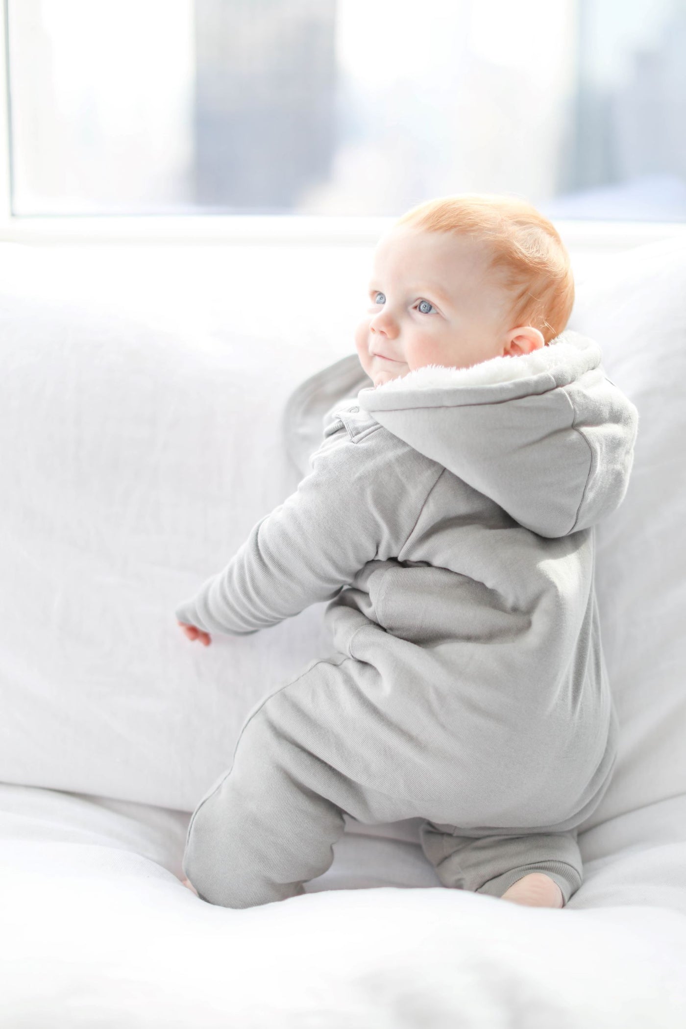 Smart Cuddly Jumpsuit + Bib - Gray - RAGIMA Emporium