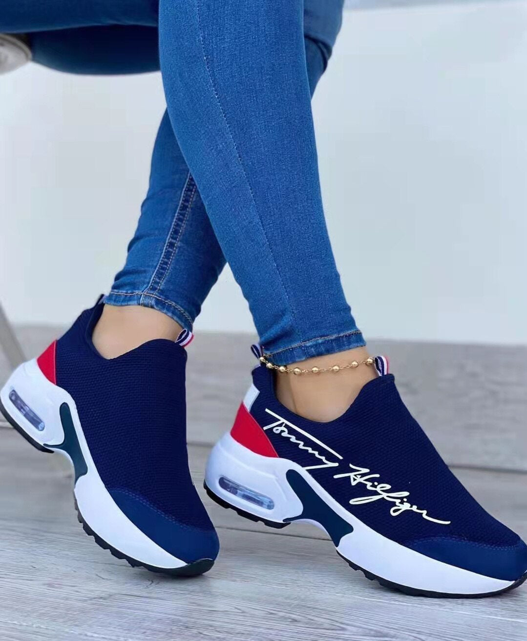 Casual Breathable Wedges Ladies Walking Sneakers Flat Women Shoes - RAGIMA Emporium