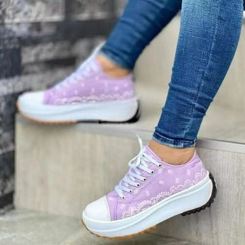 2022 Pattern Canvas Women Sneakers Casual Sport Shoes - RAGIMA Emporium