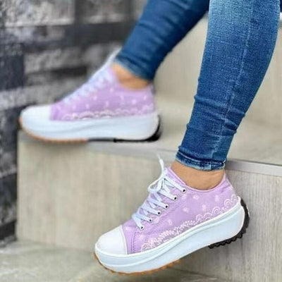 2022 Pattern Canvas Women Sneakers Casual Sport Shoes - RAGIMA Emporium