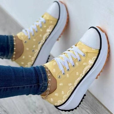 2022 Pattern Canvas Women Sneakers Casual Sport Shoes - RAGIMA Emporium