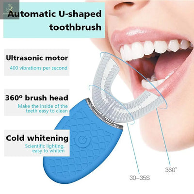 Silicone Electric Toothbrush 360° for Aldult Smart Automatic Whitening - RAGIMA Emporium