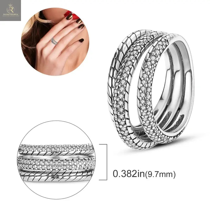 Silver Plated Women Luxury Stackable Ring Real Infinite Flower Daisy Fine Jewelry Rings For Engagement Weddling Party RAGIMA Emporium