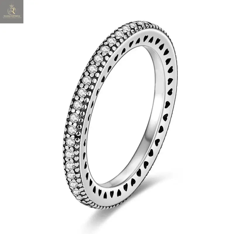 Silver Plated Women Luxury Stackable Ring Real Infinite Flower Daisy Fine Jewelry Rings For Engagement Weddling Party RAGIMA Emporium