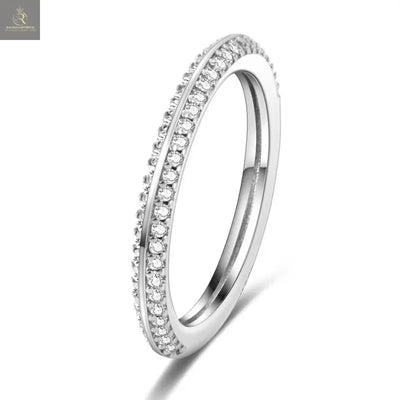 Silver Plated Women Luxury Stackable Ring Real Infinite Flower Daisy Fine Jewelry Rings For Engagement Weddling Party RAGIMA Emporium