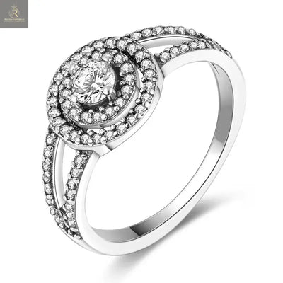 Silver Plated Women Luxury Stackable Ring Real Infinite Flower Daisy Fine Jewelry Rings For Engagement Weddling Party RAGIMA Emporium