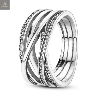 Silver Plated Women Luxury Stackable Ring Real Infinite Flower Daisy Fine Jewelry Rings For Engagement Weddling Party RAGIMA Emporium