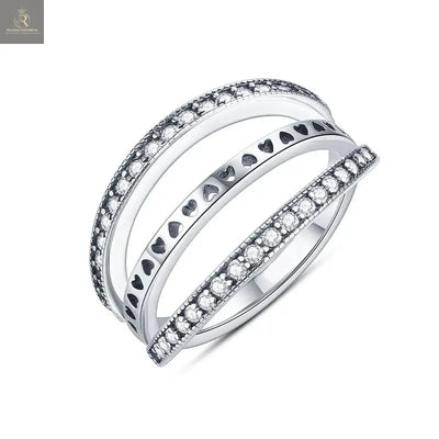 Silver Plated Women Luxury Stackable Ring Real Infinite Flower Daisy Fine Jewelry Rings For Engagement Weddling Party RAGIMA Emporium