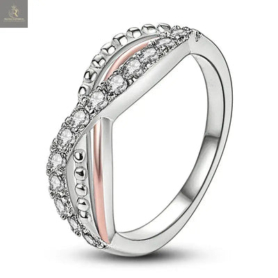 Silver Plated Women Luxury Stackable Ring Real Infinite Flower Daisy Fine Jewelry Rings For Engagement Weddling Party RAGIMA Emporium