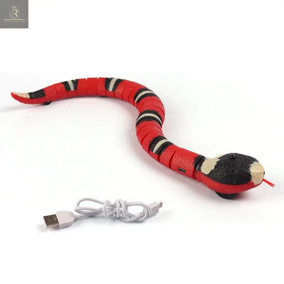 Smart Sensing Interactive Cat Toys Automatic Eletronic Snake Cat Teasering Play USB Rechargeable Kitten Toys For Cats Dogs Pet - RAGIMA Emporium