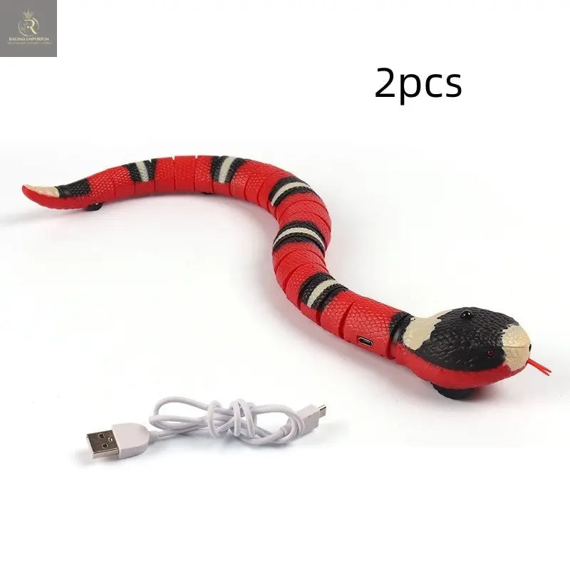 Smart Sensing Interactive Cat Toys Automatic Eletronic Snake Cat Teasering Play USB Rechargeable Kitten Toys For Cats Dogs Pet - RAGIMA Emporium