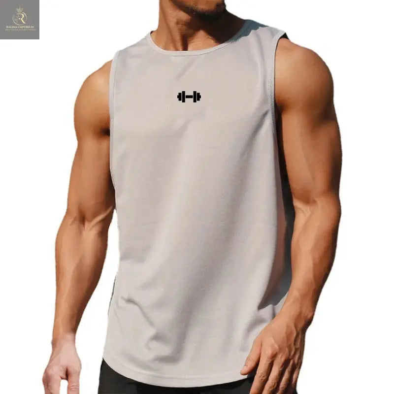 Summer Men's Gym Tank Top Fitness Training Clothing Quick-drying Loose Bodybuilding Sleeveless Shirt Men Fashion Basketball Vest - RAGIMA Emporium