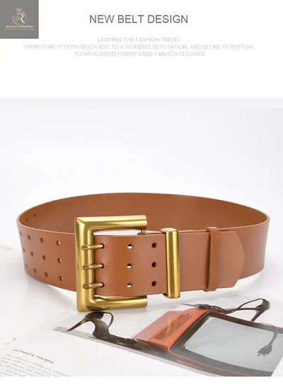 Three Button Waist Belt With Personalized Decorative Needle Buckle - RAGIMA Emporium