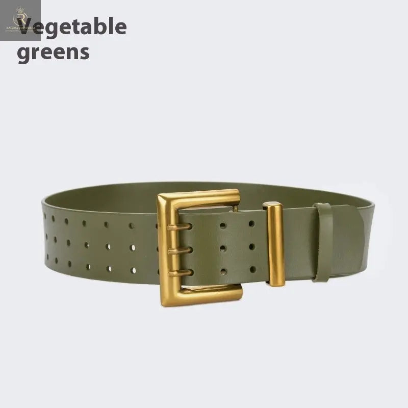 Three Button Waist Belt With Personalized Decorative Needle Buckle - RAGIMA Emporium