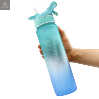 Water Bottle Scrub Bounce Cover Straw Space Cup Sports Water Bottle - RAGIMA Emporium