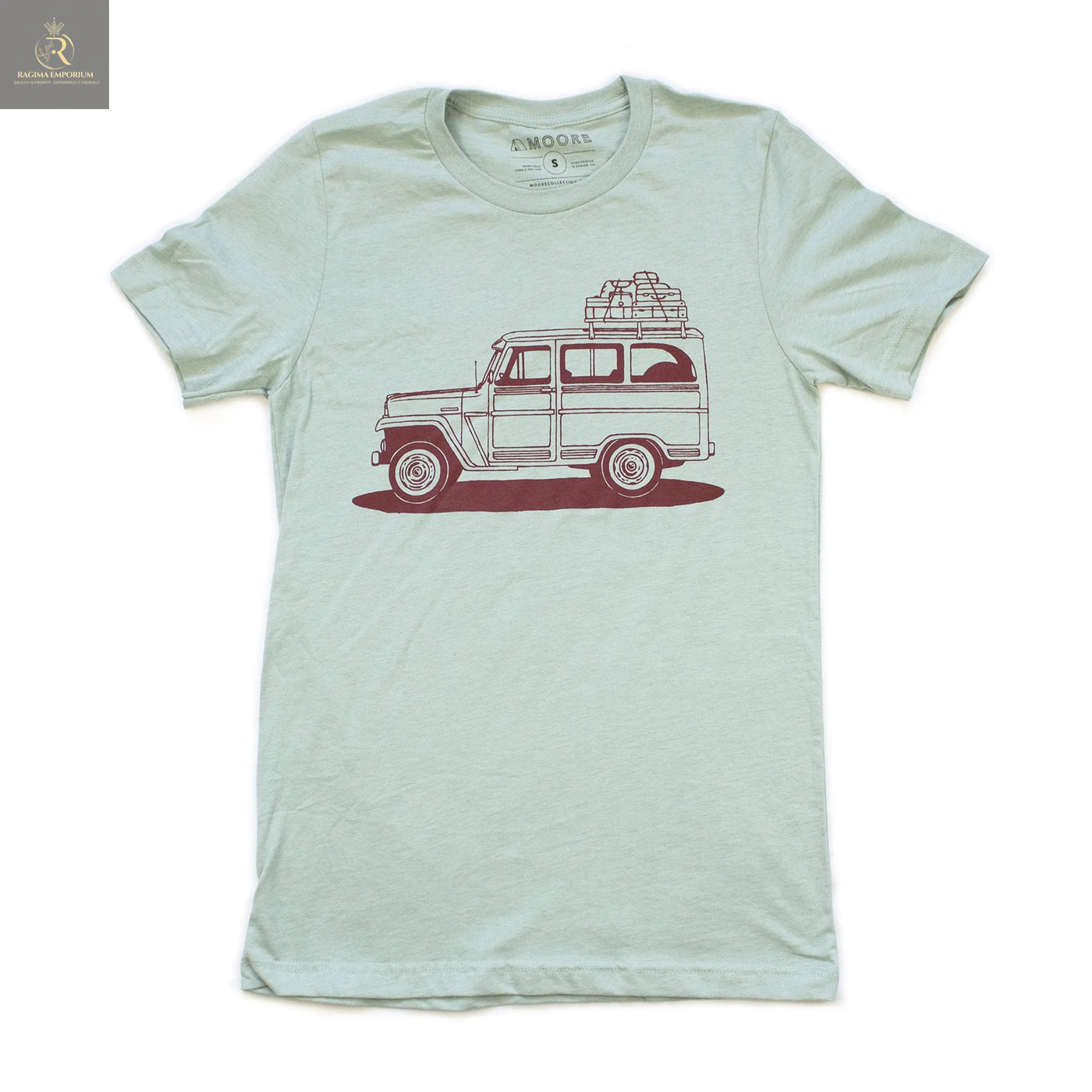 Willy Wagon Tee-Dusty Blue - RAGIMA Emporium