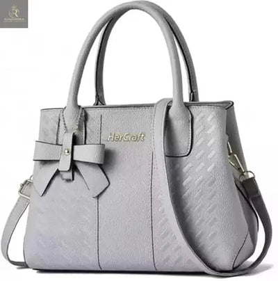 Women's Stylish Handbag Top Handle Shoulder Bag- Gray - RAGIMA Emporium