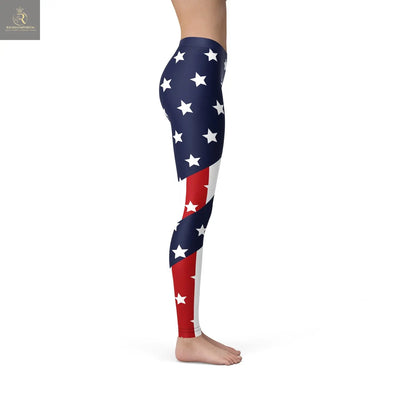 Womens American Flag Leggings - RAGIMA Emporium