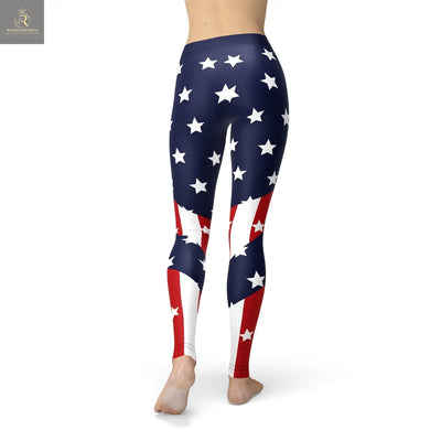 Womens American Flag Leggings - RAGIMA Emporium