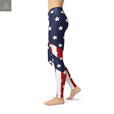 Womens American Flag Leggings - RAGIMA Emporium