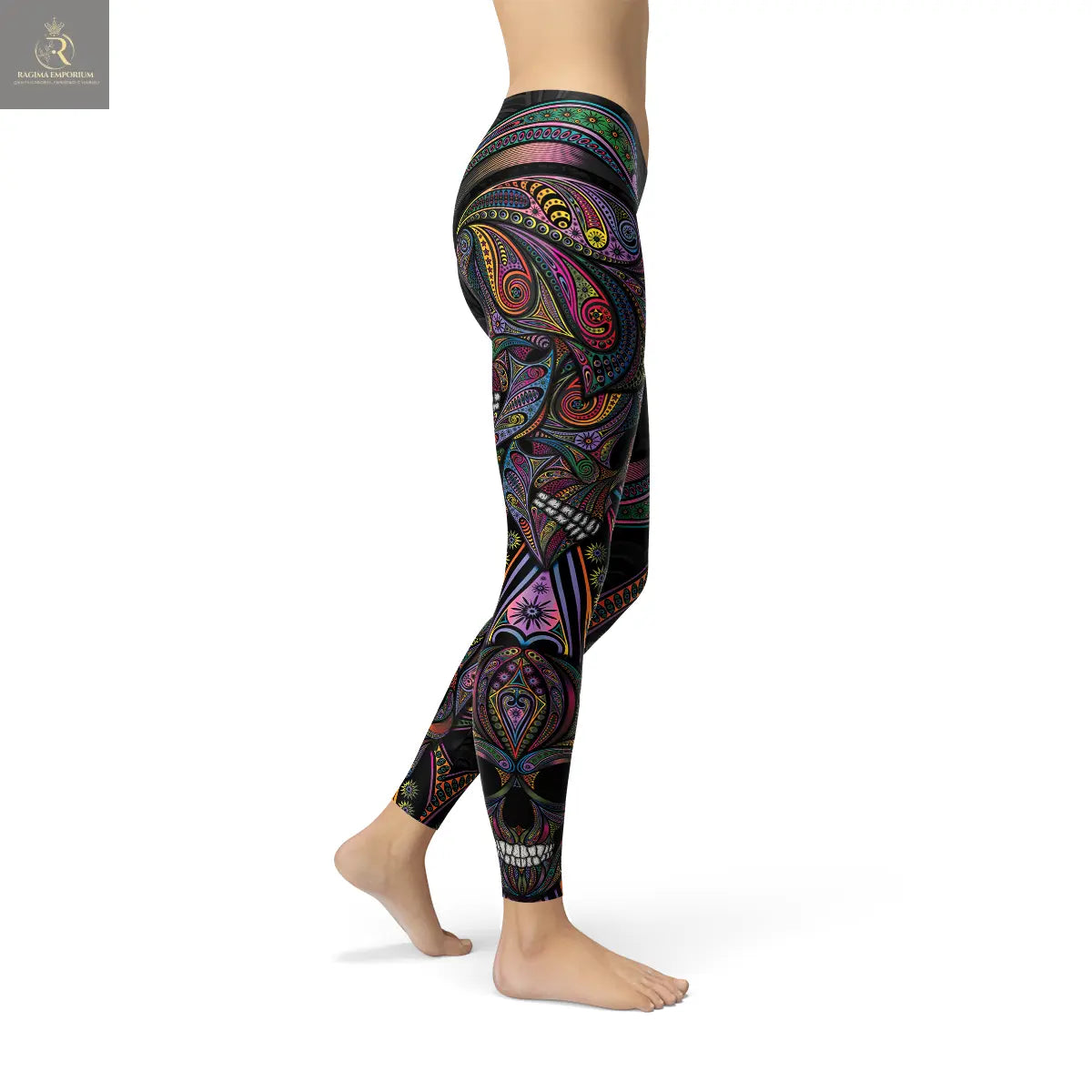 Womens Sugar Skull Leggings - RAGIMA Emporium