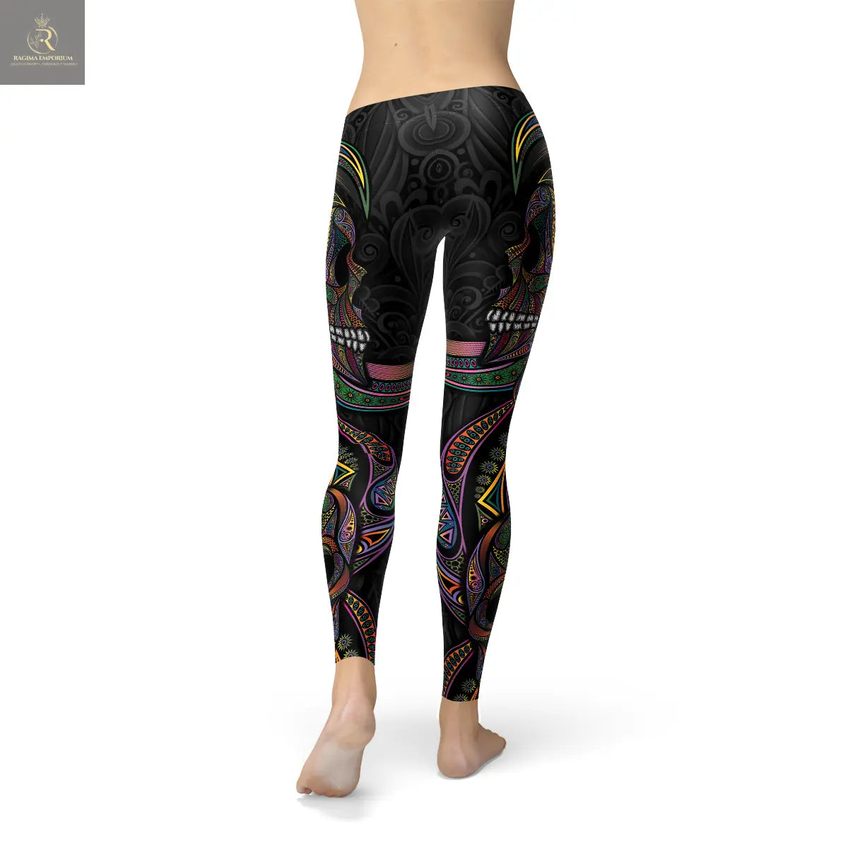 Womens Sugar Skull Leggings - RAGIMA Emporium