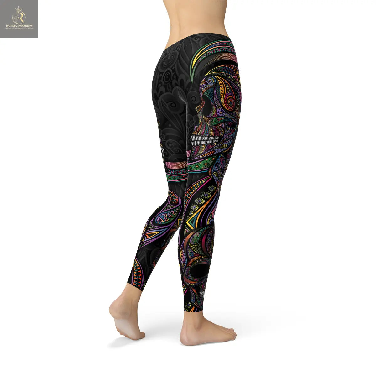 Womens Sugar Skull Leggings - RAGIMA Emporium