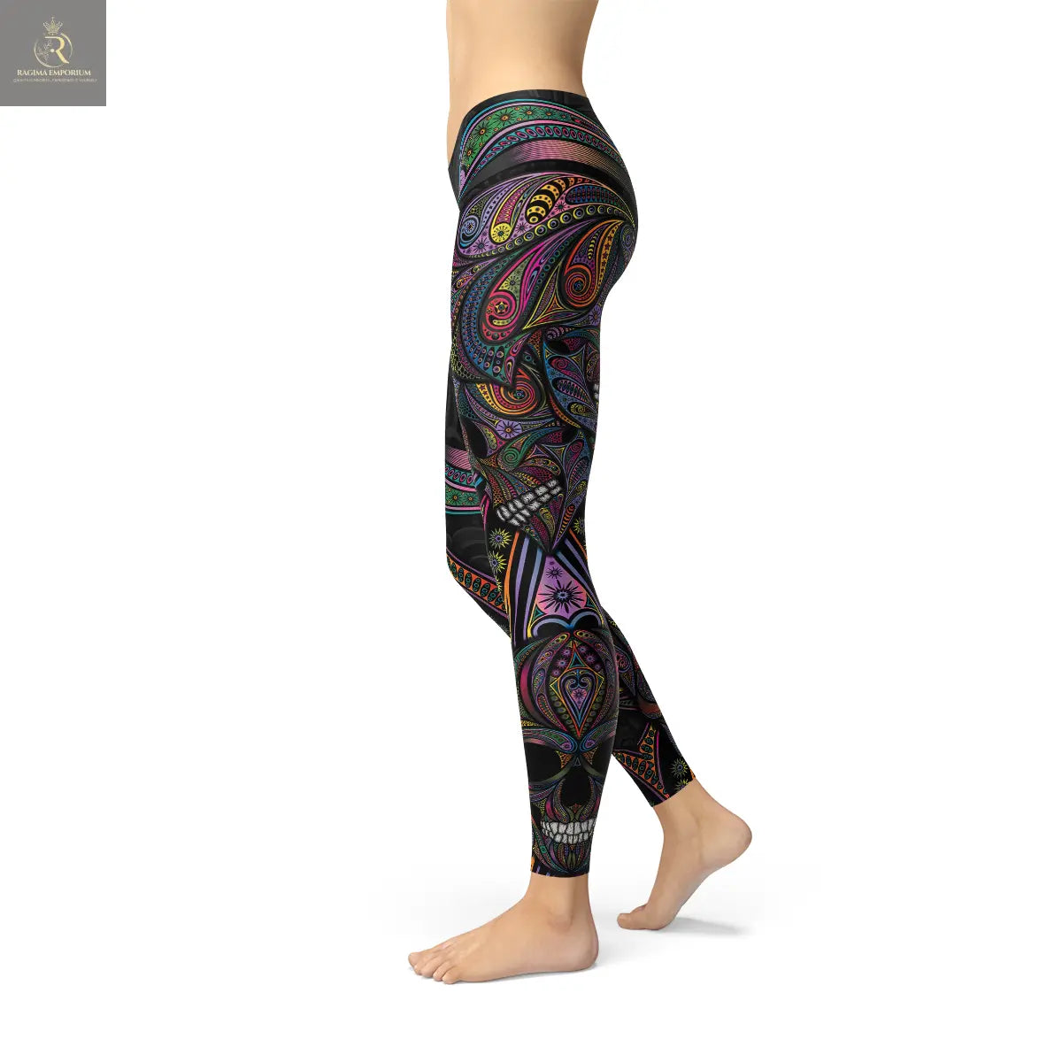 Womens Sugar Skull Leggings - RAGIMA Emporium