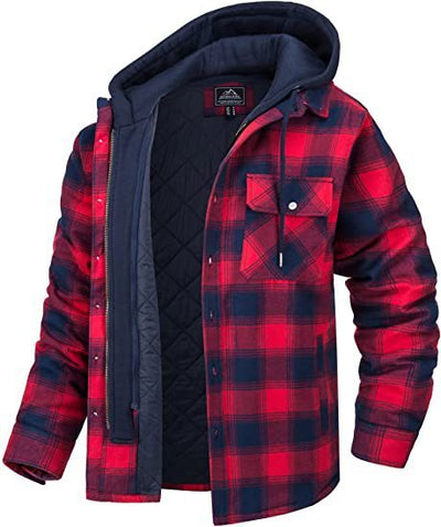 Men's Thick Padded Long Sleeves Loose Plaid - RAGIMA Emporium