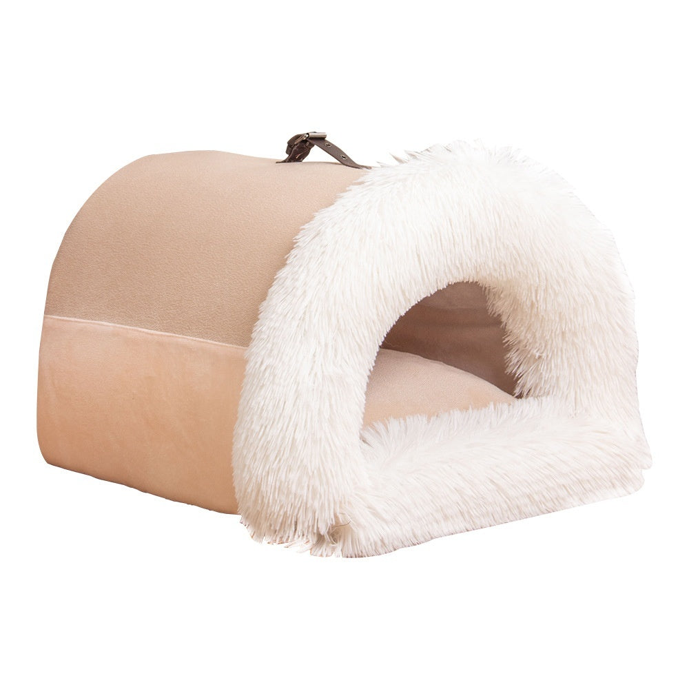 New Splice Portable Pet Nest Portable Autumn And Winter Warm Dog Nest Moisture-proof Long Fur Cat Nest Cross Border Pet Nest - RAGIMA Emporium