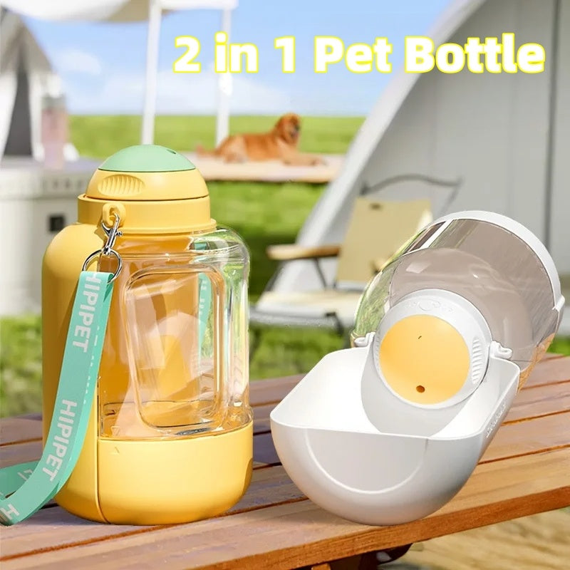 2 In 1 Dog Large Capacity Pets Out Drinking Pot Cat Water Dispenser Portable Water Cup Water And Food Integrated Bowl Pet Products - RAGIMA Emporium