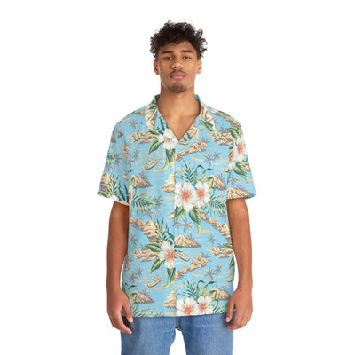 Men's Tropical Island Print Hawaiian Shirt - RAGIMA Emporium