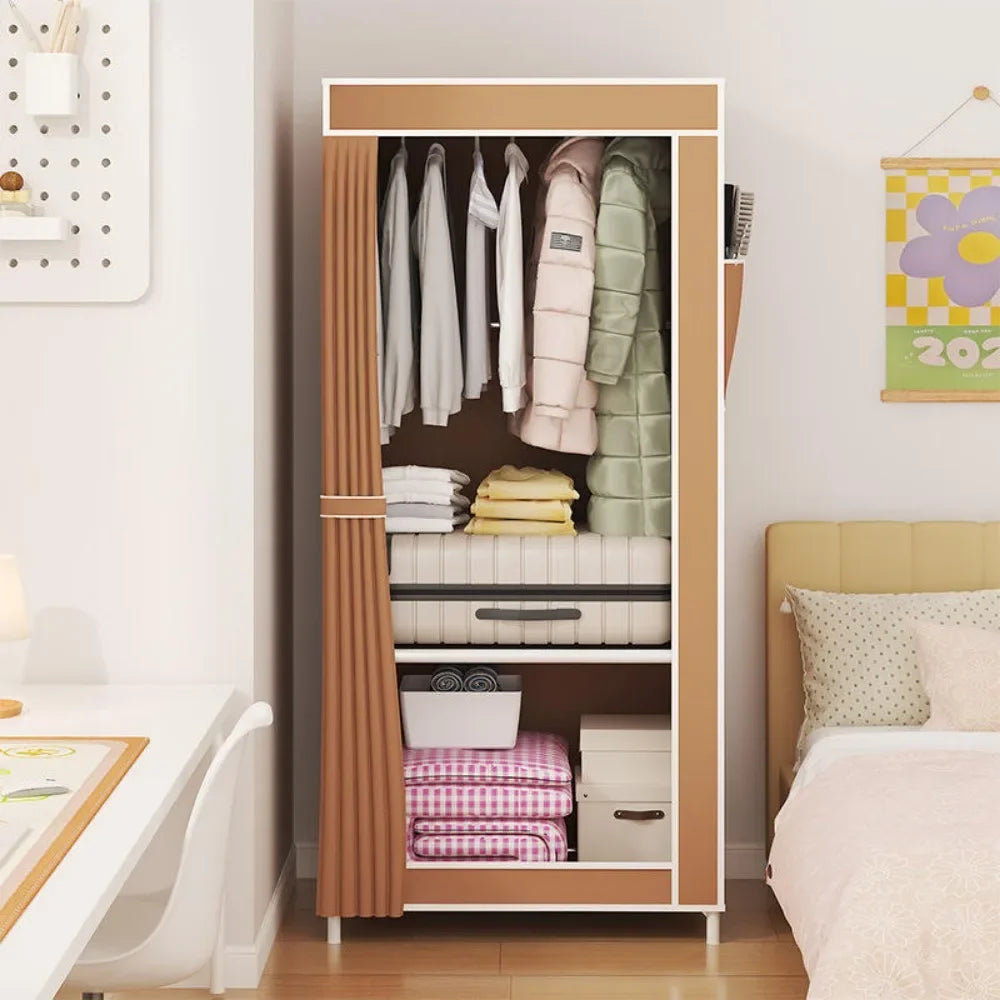 Simple Wardrobes Non-Woven Cabinet High-Capacity Fabric Wardrobe Standing Modern Storage Cabinet Bedroom Furniture Wardrobe - RAGIMA Emporium