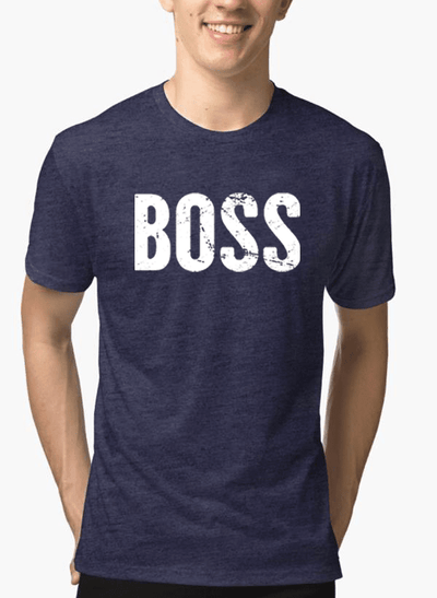 Boss Half Sleeves Melange T-shirt - RAGIMA Emporium