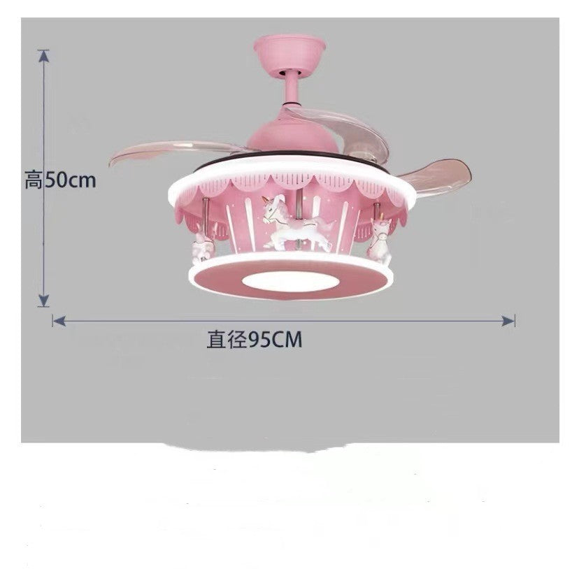 Children's Bedroom Light Rotating Girl's Room Overhead Light - RAGIMA Emporium