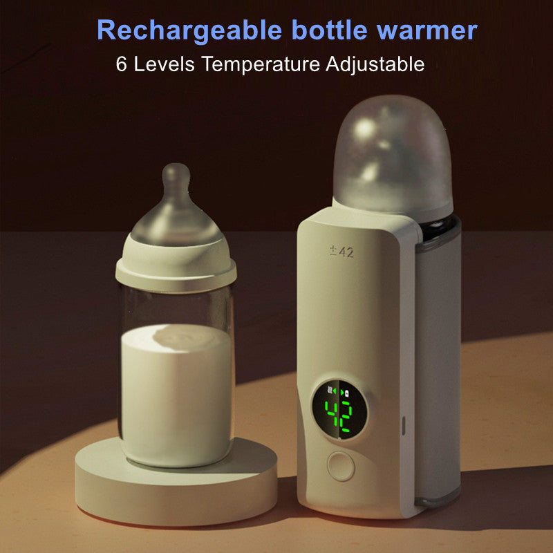 Portable Wireless Rechargeable Baby Bottle Warmer USB Charging And Heating Bag Portable Constant Temperature Milk Warmer Universal Bottle Insulation Sleeve - RAGIMA Emporium