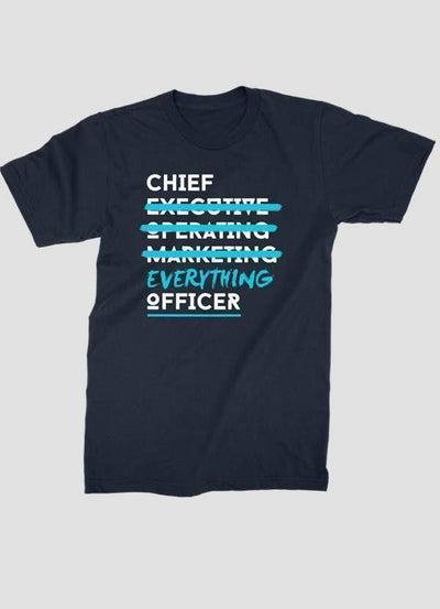 CHIEF EVERYTHING OFFICER Printed T-shirt - RAGIMA Emporium