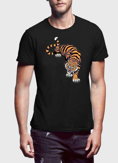 Cornered Tiger Printed T-Shirt - RAGIMA Emporium