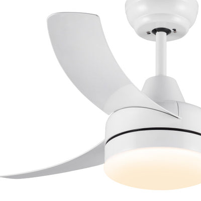 42 Inch Indoor White Ceiling Fan With LED Light - RAGIMA Emporium