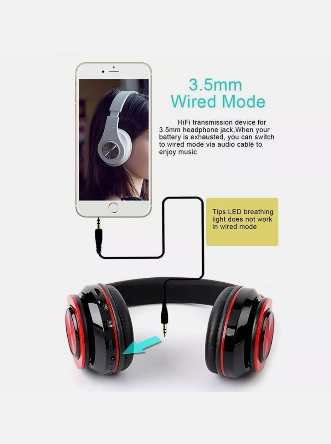 Ninja Dragon Z10 Color Changing Bluetooth Headphones - RAGIMA Emporium