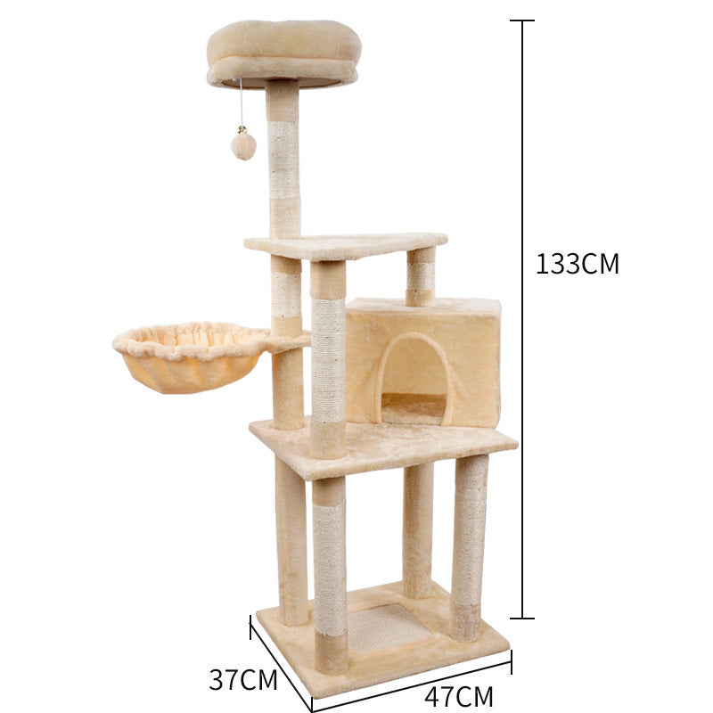 Multi-layer Jumping Platform Wooden Cat Toy Chamfer - RAGIMA Emporium