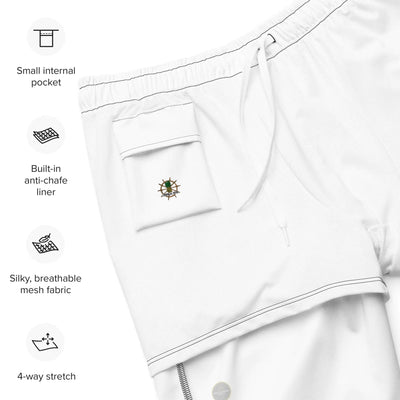 Men's White Eco Board Shorts - RAGIMA Emporium